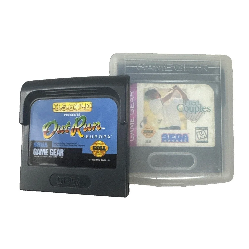 Sega Game Gear Lot Of 2 Games U.S. Gold Out Run (1992),Fred Couples Golf 1w/case